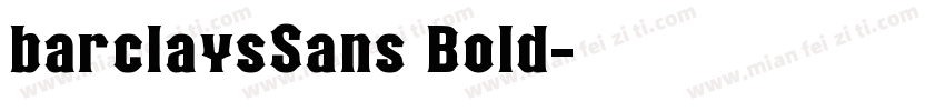 barclaysSans Bold字体转换